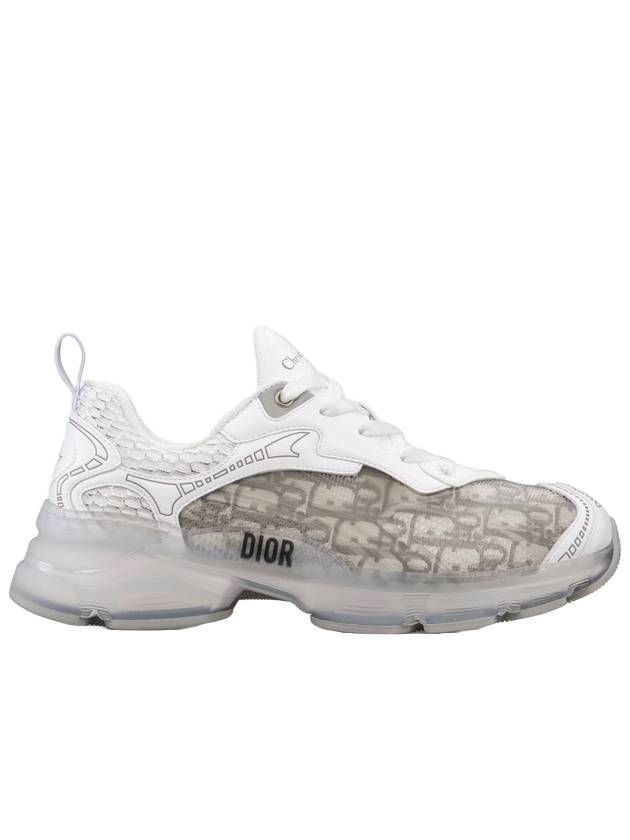 Vibe Oblique Transparent Rubber Low Top Sneaker Grey Dior