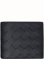 Bottega Veneta Intrecciato Slim Half Wallet Black