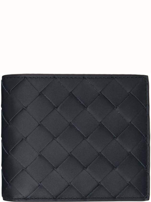 Bottega Veneta Intrecciato Slim Half Wallet Black