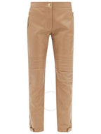 Burberry Burberry Camel Christy Leather Skinny Trousers Brand Size 6 US Size 4