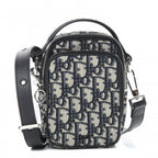Christian Dior Zip Around Crossbody Pouch Oblique Canvas Mini