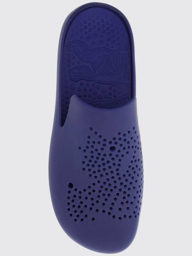 Burberry StinGrey Perforated Slippers Blue