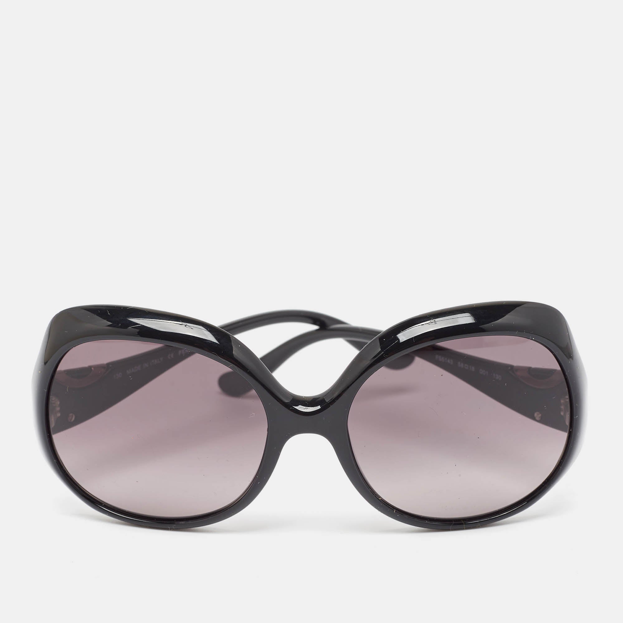 Fendi Black Gradient Fs5143 Oversized Sunglasses
