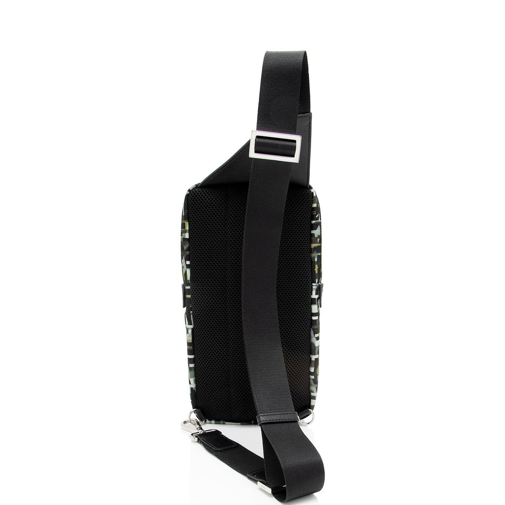 Fendi Camouflage FF Nylon Sling Bag