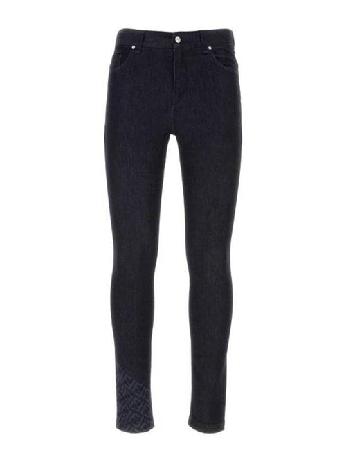 Fendi Denim Straight Pants FLP299AQLU F0QA2 Blue