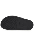 Fendi Men's Peel Jacquard Fabric Sandals Black