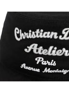 Atelier Embroidered Cotton Canvas Bucket Hat Black Dior