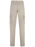 Fendi gabardine cargo straight pants beige