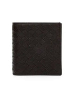 Bottega Veneta Intrecciato Small Folder Half Wallet Brown