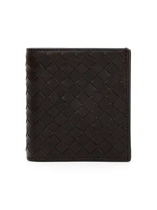 Bottega Veneta Intrecciato Small Folder Half Wallet Brown