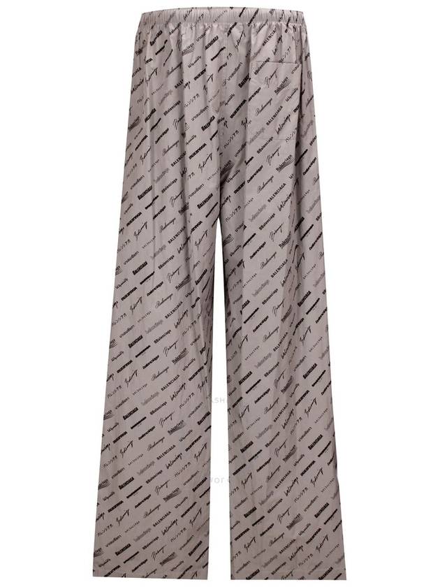 Balenciaga Balenciaga Logo Print Wide-Leg Pants, Brand Size 38 (US Size 8)