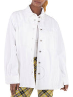 Burberry EKD logo embroidered denim shirt jacket 8073161