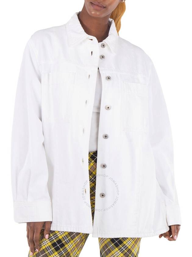 Burberry EKD logo embroidered denim shirt jacket 8073161