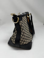 Gucci | Bags | Gucci Diamante 2way Beigeblackbrown Ladies Canvas Leather Tote Bag BJ1-11