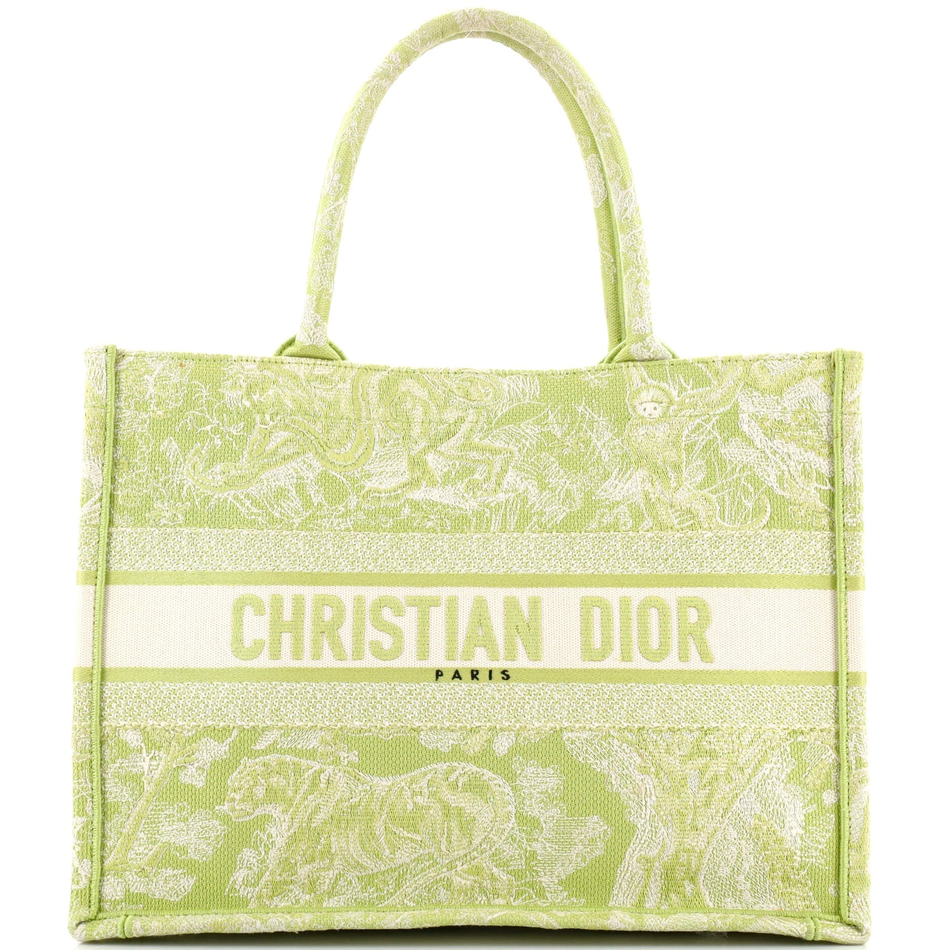 Dior Book Tote Embroidered Canvas Medium