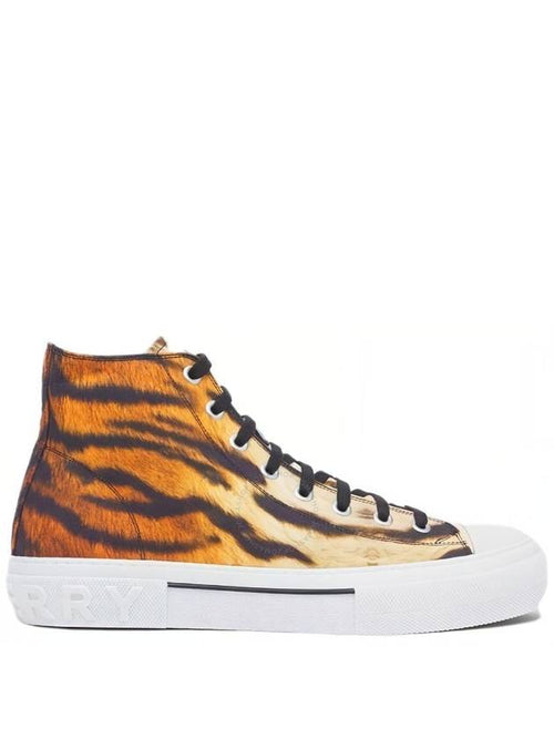 Burberry Burberry Ladies Tiger print High top Sneakers Brand Size 35 US Size 5