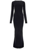 Balenciaga midi dress 791804TQVE11055 WASHED BLACK BLACK