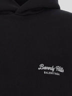 Balenciaga Beverly Hills Embroidered Hoodie Black
