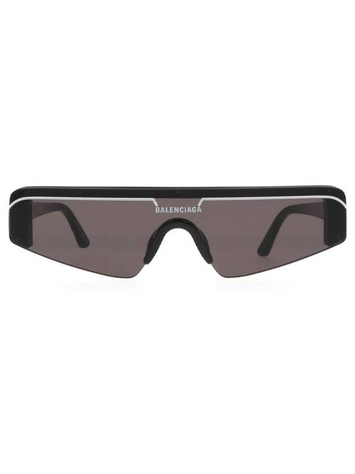 Balenciaga Premium Ski Rectangular Sunglasses Black