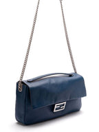 Fendi Baguette Chain Large Shoulder Bag Blue