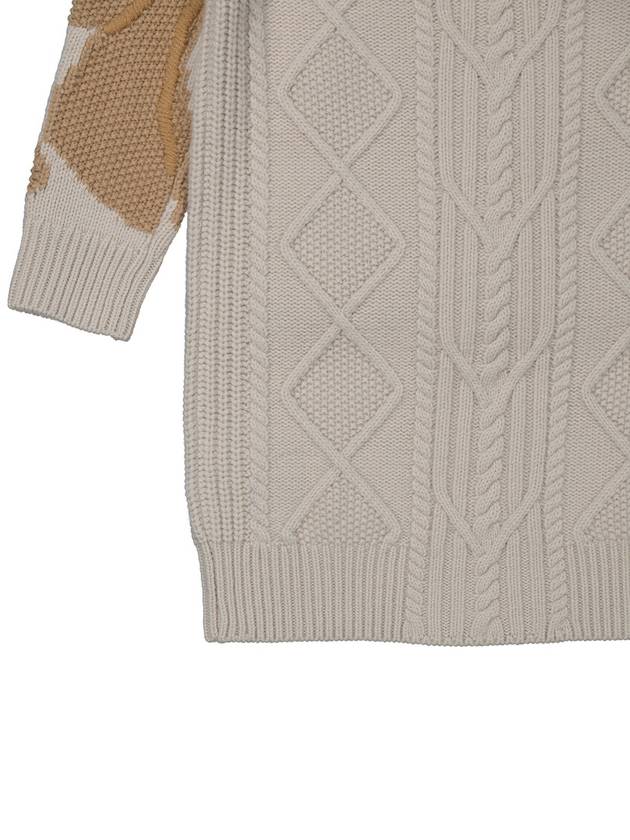 Burberry Burberry Girls Thomas Bear High-Neck Knit Dress, Size 3Y