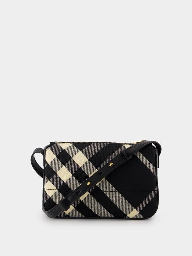 Burberry Snip Check Cross Bag Black
