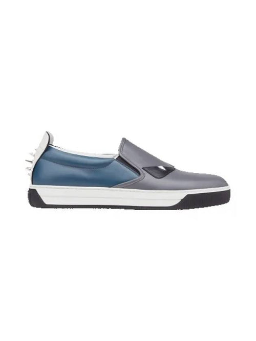 Fendi Monster Slip On Blue Grey
