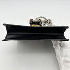 GUCCI Calfskin Web Mini Dionysus Shoulder Bag Black 2504201807
