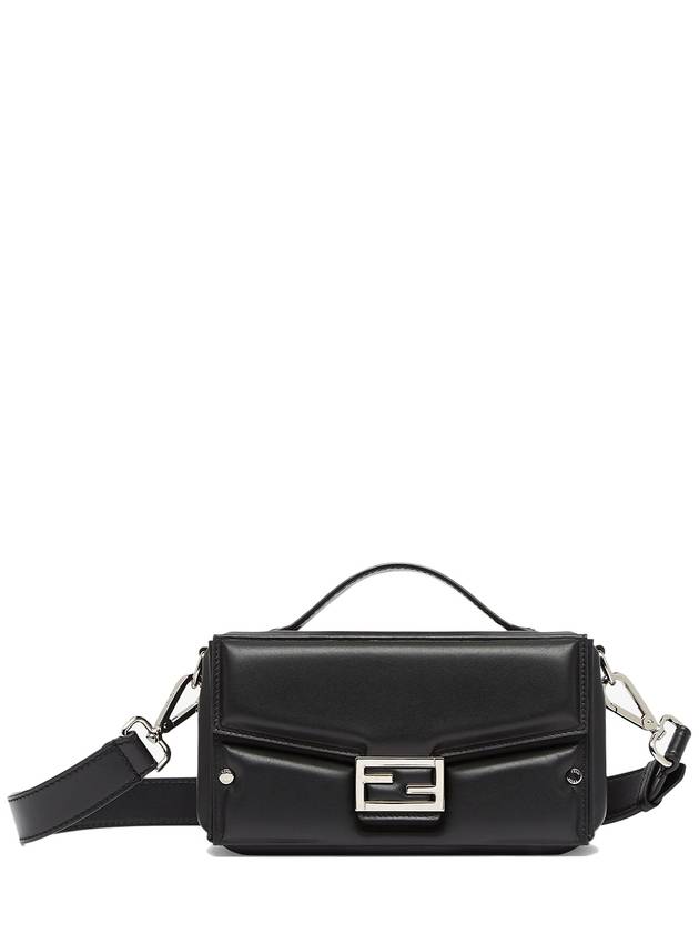 Fendi Trunk Soft Padded Leather Tote Bag Black