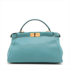 Fendi Peekaboo  Leather Handbag Tote Bag ()