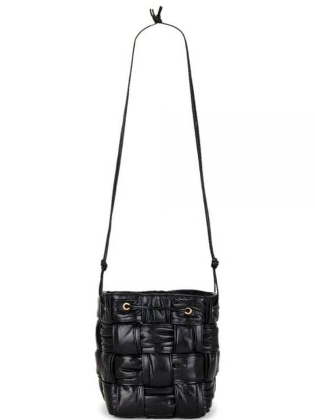 Bottega Veneta Cassette Mini Bucket Bag Black