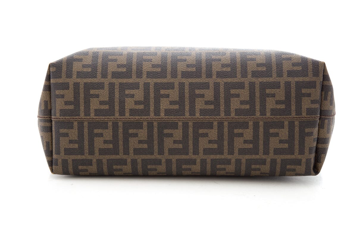 Fendi Brown Canvas Monogram Zucca Print Tote