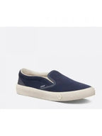 B101 Suede Smooth Calfskin Slip On Sneakers Navy Dior