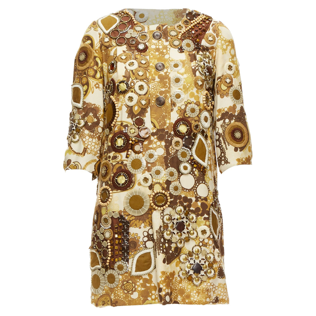 Chloe Phoebe Philo Ficelle Floral Embellished Dress