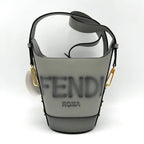 Sunshine leather tote Fendi Grey in Leather ITXZUDEESHNQ