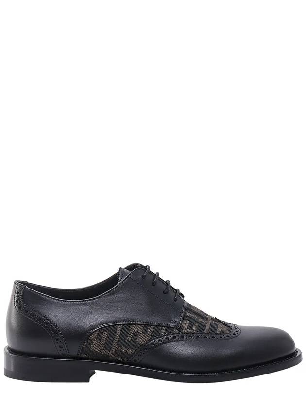 Fendi Leather Lace Up Derby Black