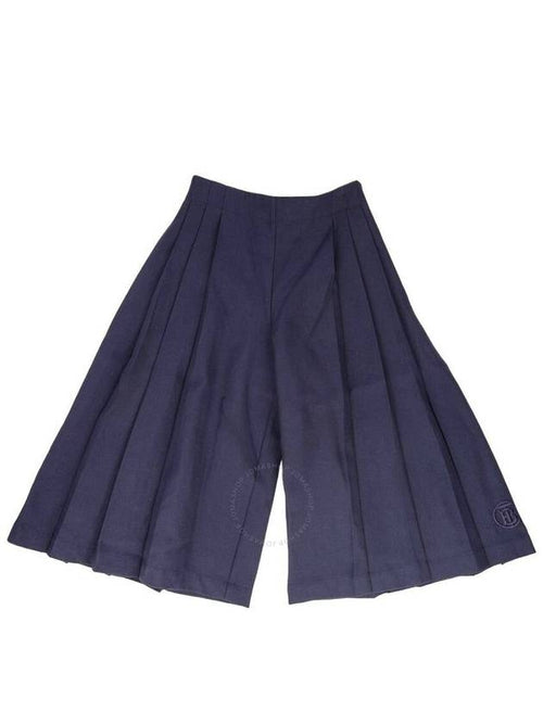 Burberry Burberry Girls Midnight Wool TB Monogram Culottes Size 4Y