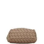 Fendi Zucca Handbag 22628 Beige Brown Canvas Leather  Fendi