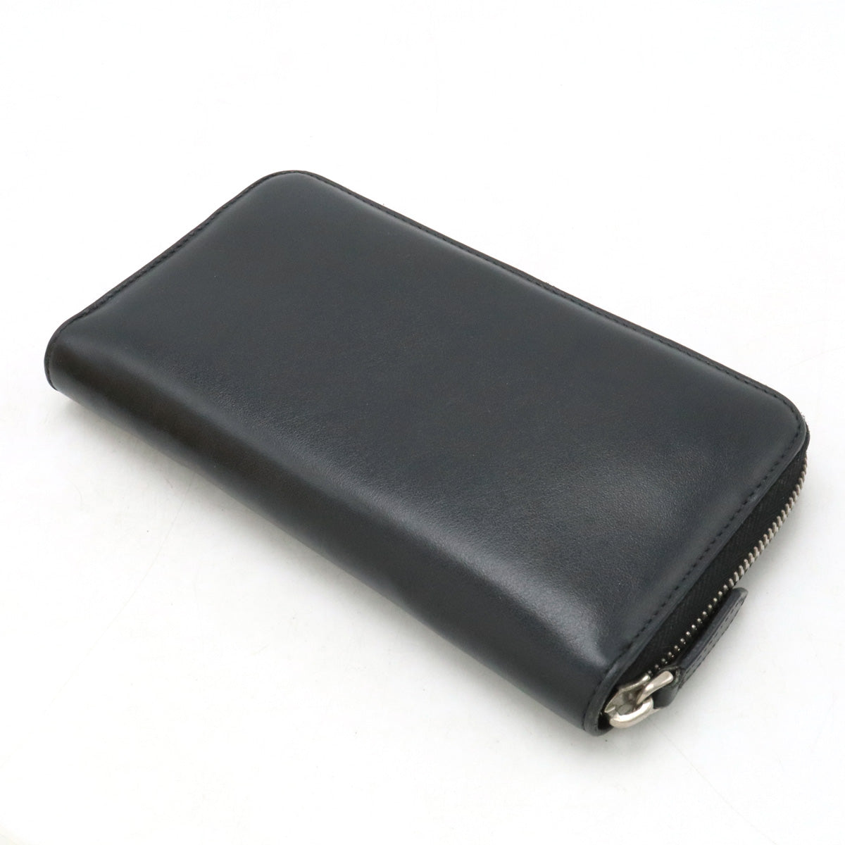 FENDI FENDI Monster Bugs Round Fassner Long Wallet Leather Black Black Silver Gold 7M0210