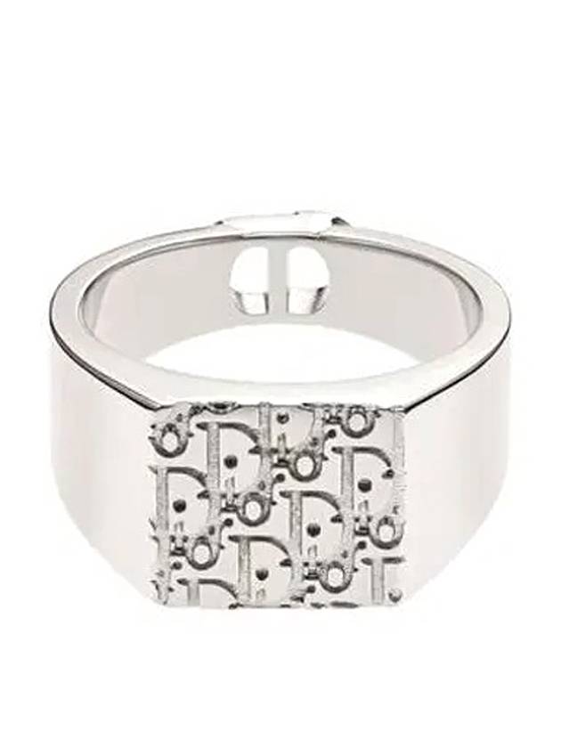 Oblique Signet Ring Silver Dior