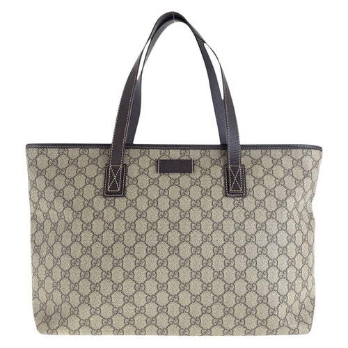 Gucci GG Supreme Canvas/Leather 2way Tote Bag 211137