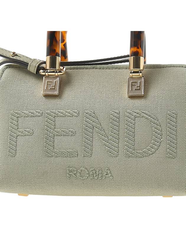 Fendi By The Way Small Canvas Tote Bag Green