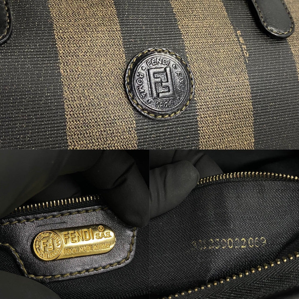 FENDI Boston Duffel bag leather black