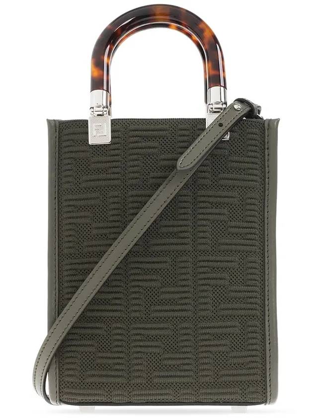 Fendi Sunshine Mini Cross Bag Green