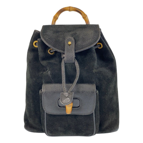 Gucci Suede Bamboo Backpack 00317050030