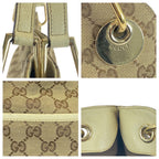 Gucci GG Canvas/Leather 2way Tote Bag 121023