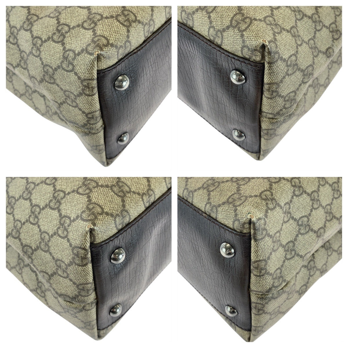 Gucci GG Supreme Canvas/Leather 2way Tote Bag 131220
