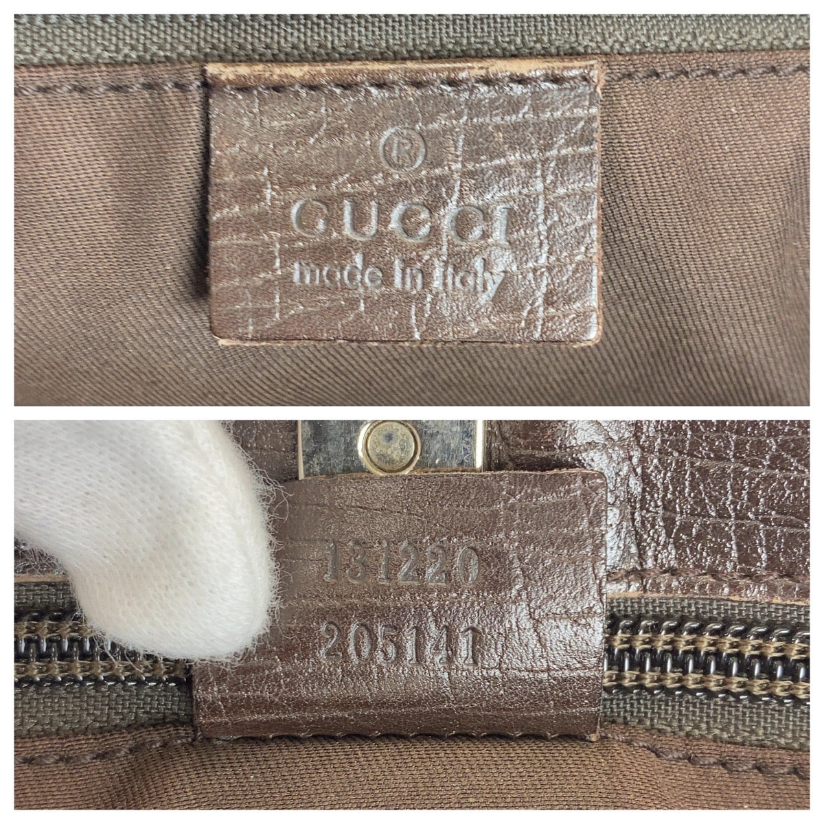 Gucci GG Supreme Canvas/Leather 2way Tote Bag 131220