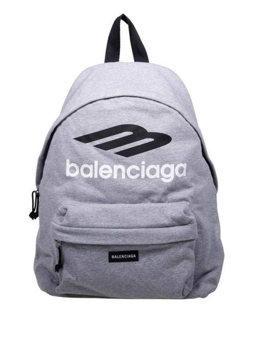 Balenciaga Explorer Logo Backpack Grey