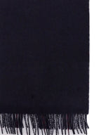 Burberry Reversible Check Print Cashmere Scarf Navy